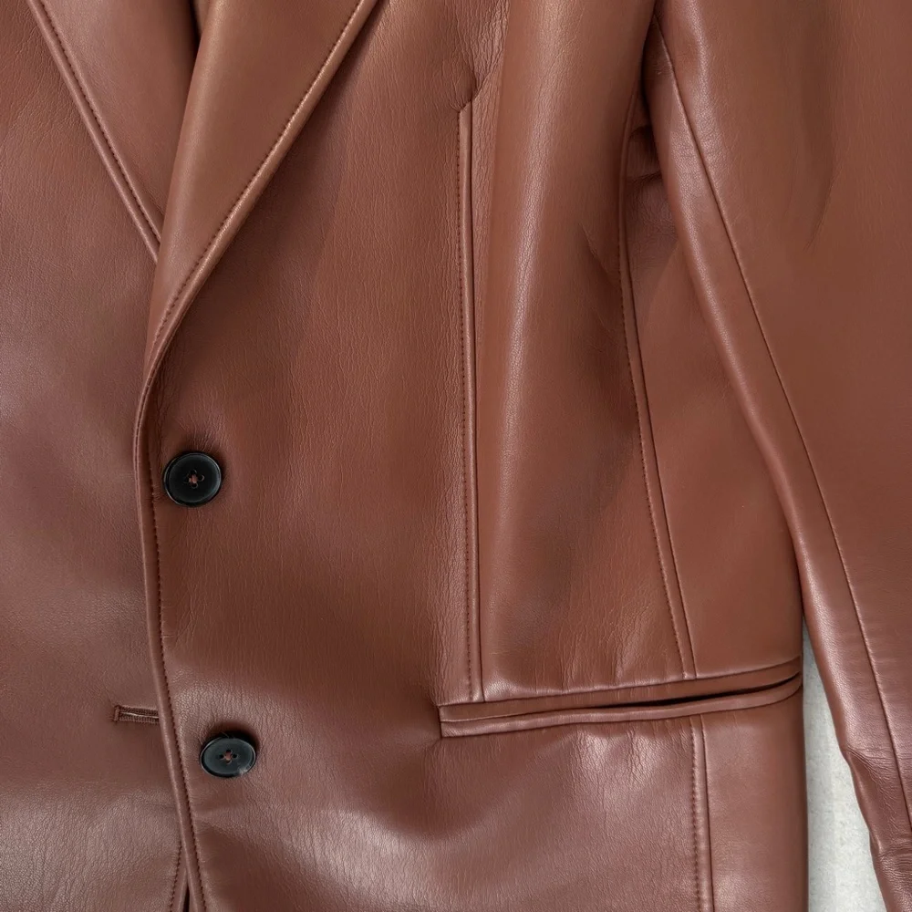 Babaton Brown Blazer - Picture 7 of 13
